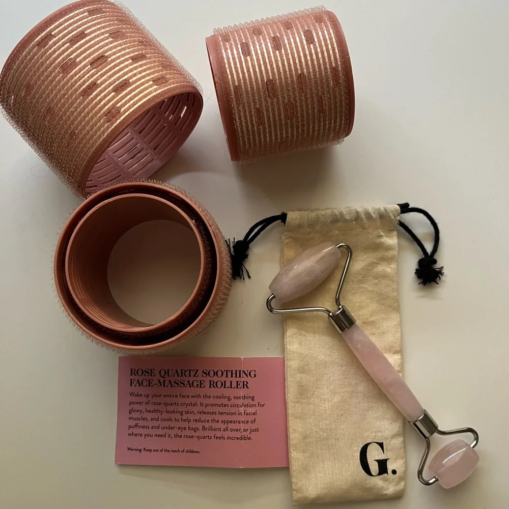 Goop Quartz Face Roller and Jumbo Hair Rollers - Picture 2 of 9